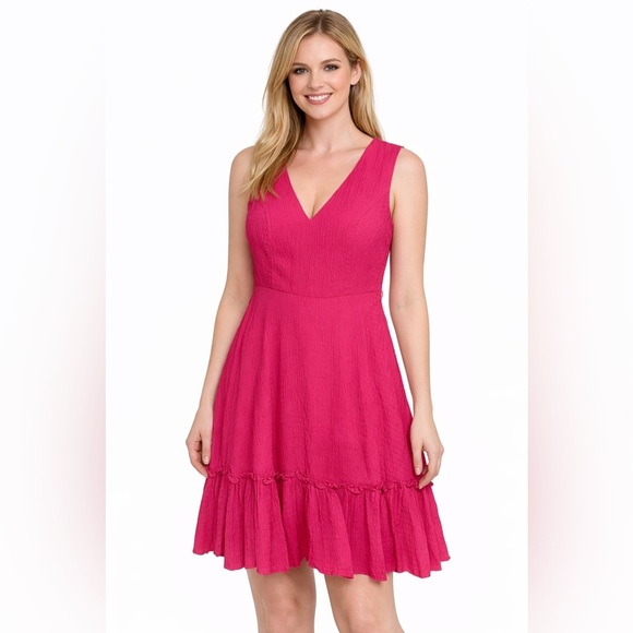 Tommy Hilfiger Dresses & Skirts - Tommy Hilfiger Vibrant Pink Midi Dress